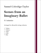 Scenes from an Imaginary Ballet, IV. Andantino Orchestra sheet music cover
